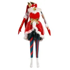 LoL League Of Legends Jinx Christmas Halloween Carnival Suit Cosplay Costume