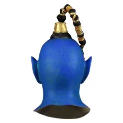 Movie Aladdin Magic Lamp Elves Will Smith Blue Latex Helmet Cosplay Props -Cosplay Sales Store 172753 3