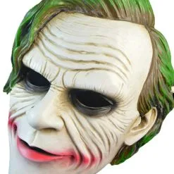 Joker Helmet Green Hair Clown Mask Halloween Villain Cosplay Props -Cosplay Sales Store 178491 2