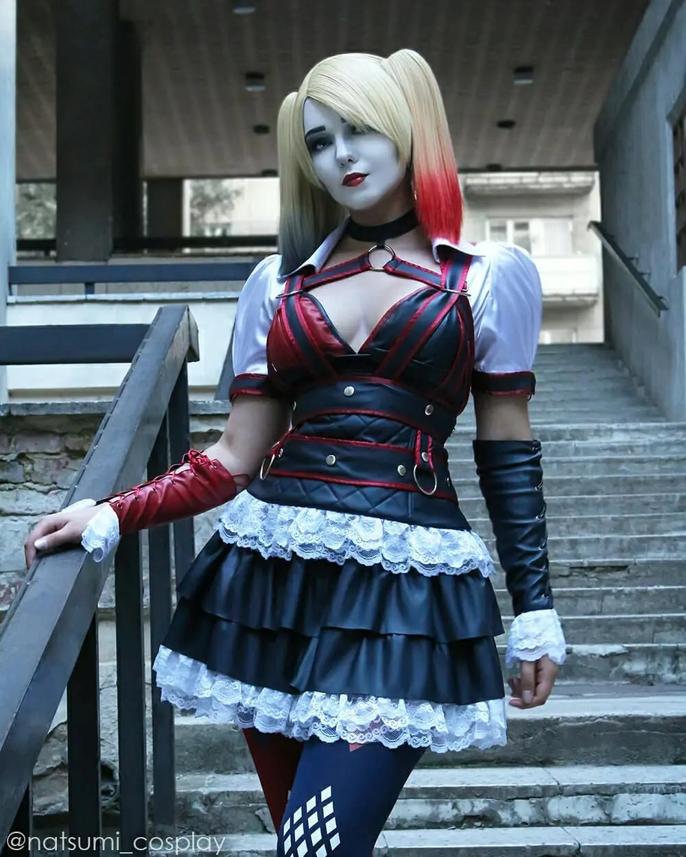 Batman: Arkham Knight Harley Quinn Dress Cosplay Costume 10 Batman: Arkham Knight Harley Quinn Dress Cosplay Costume - Image 10