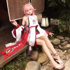 Genshin Impact Yae Miko Outfits Halloween Carnival Suit Cosplay Costume -Cosplay Sales Store 1 b0147c07 f823 4598 8999 2becd558e220