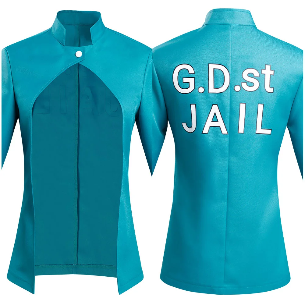 Anime JoJo‘s Bizarre Adventure Stone Ocean Jolyne Cujoh Coat Halloween Carnival Suit Cosplay Costume 2 Anime JoJo‘s Bizarre Adventure Stone Ocean Jolyne Cujoh Coat Halloween Carnival Suit Cosplay Costume - Image 2