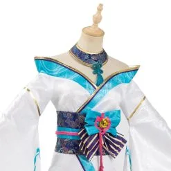 League Of Legends LOL Fox Ahri The Nine-Tailed Fox Women Kimono Dress Outfit Halloween Carnival Suit Cosplay Costume -Cosplay Sales Store 1cd11a644c6f3f8c9035c5f989d492c8