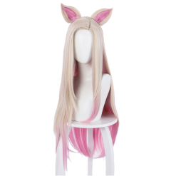 League Of Legends LOL K/DA THE BADDEST Ahri Cosplay Wigs