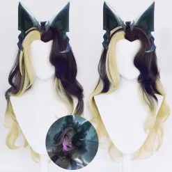 LoL League Of Legends Ahri Heat Resistant Synthetic Hair Party Props Cosplay Wig -Cosplay Sales Store 20L9265R 5