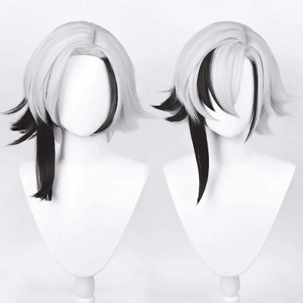 Genshin Impact Fatui Arlecchino Cosplay Wig Heat Resistant Synthetic Hair Carnival Halloween Party Props 5 Genshin Impact Fatui Arlecchino Cosplay Wig Heat Resistant Synthetic Hair Carnival Halloween Party Props - Image 5
