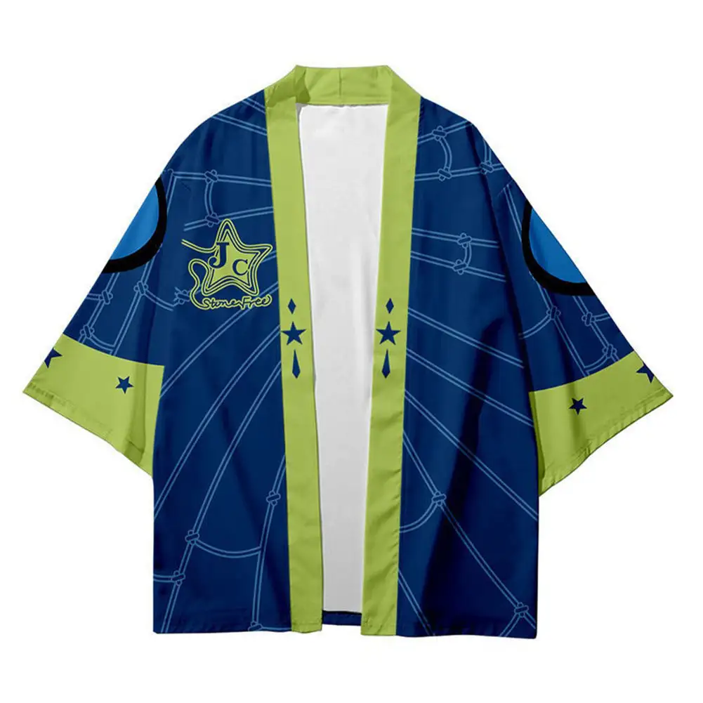 JoJo’s Bizarre Adventure Stone Ocean Jolyne Cujoh Cloak Kimono Cardigan Cospaly Costume 1 JoJo’s Bizarre Adventure Stone Ocean Jolyne Cujoh Cloak Kimono Cardigan Cospaly Costume