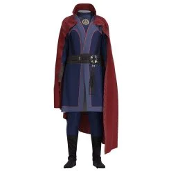 Kids Doctor Strange In The Multiverse Of Madness Stephen Strange Cosplay Costume Jumpsuit Cloak Outfits