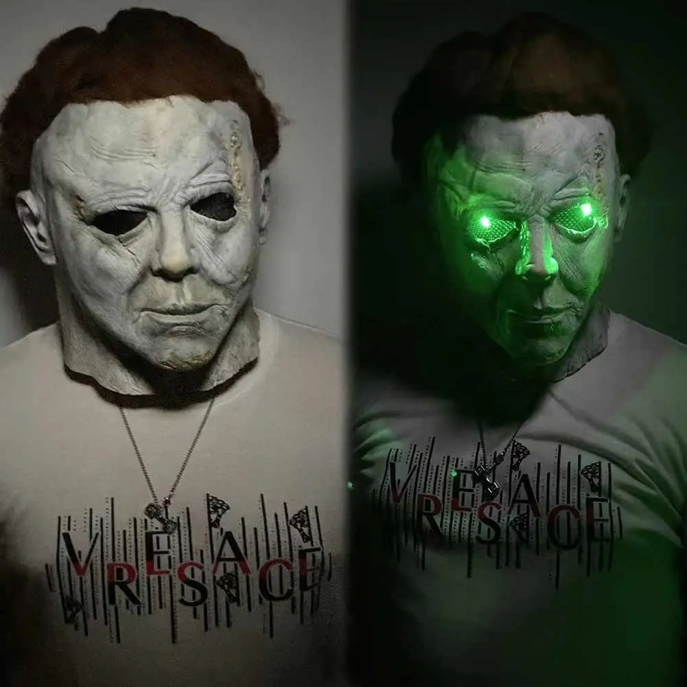 Halloween Ends Michael Myers Mask Cosplay Latex Light Masks Helmet Halloween Costume Props 2 Halloween Ends Michael Myers Mask Cosplay Latex Light Masks Helmet Halloween Costume Props - Image 2
