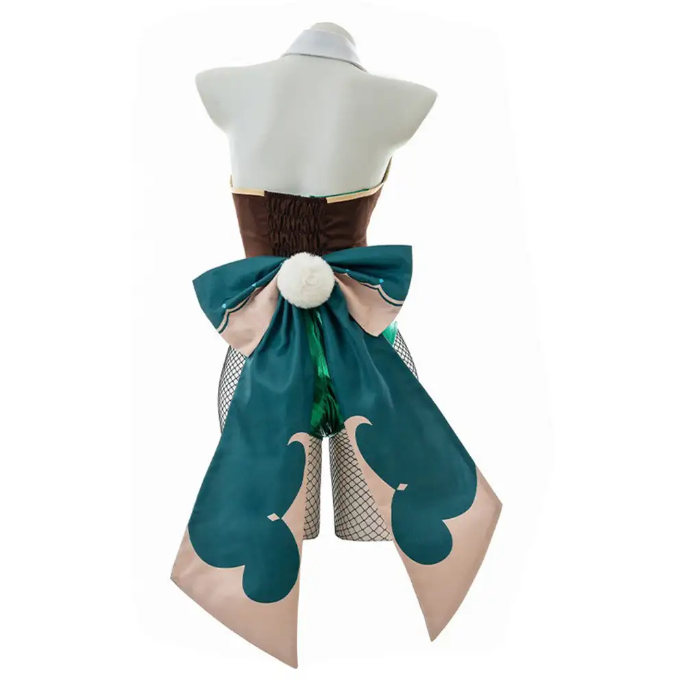 Genshin Impact Venti Barbatos Cosplay Costume Bunny Girls Jumpsuit Outfits Halloween Carnival Suit 4 Genshin Impact Venti Barbatos Cosplay Costume Bunny Girls Jumpsuit Outfits Halloween Carnival Suit - Image 4