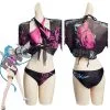 League Of Legends LoL Jinx Original Designers Top And Shorts Swimming Suit - Cossky®