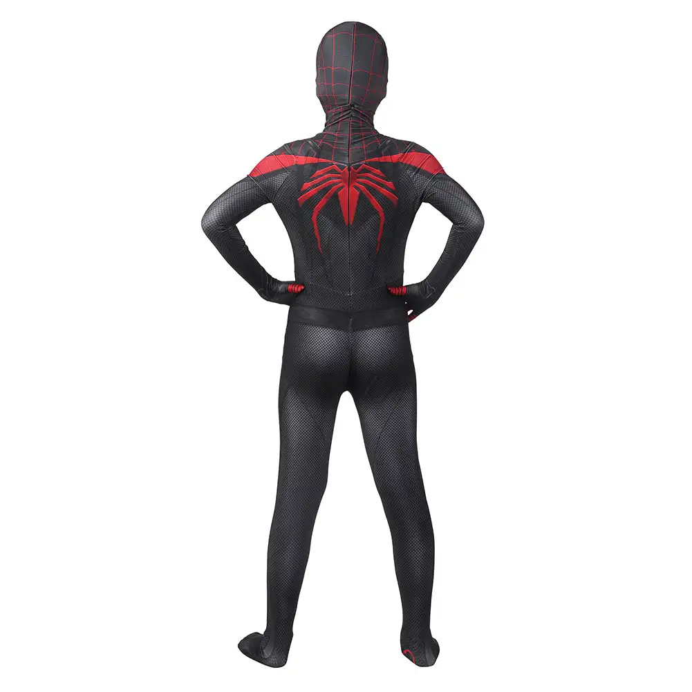 Kids Children Spiderman Miles Morales Cosplay Costume Outfits Halloween Carnival Suit 2 Kids Children Spiderman Miles Morales Cosplay Costume Outfits Halloween Carnival Suit - Image 2