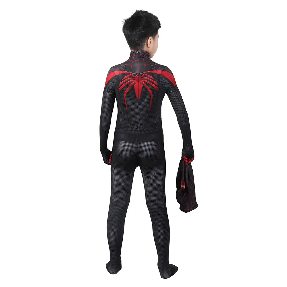 Kids Children Spiderman Miles Morales Cosplay Costume Outfits Halloween Carnival Suit 3 Kids Children Spiderman Miles Morales Cosplay Costume Outfits Halloween Carnival Suit - Image 3