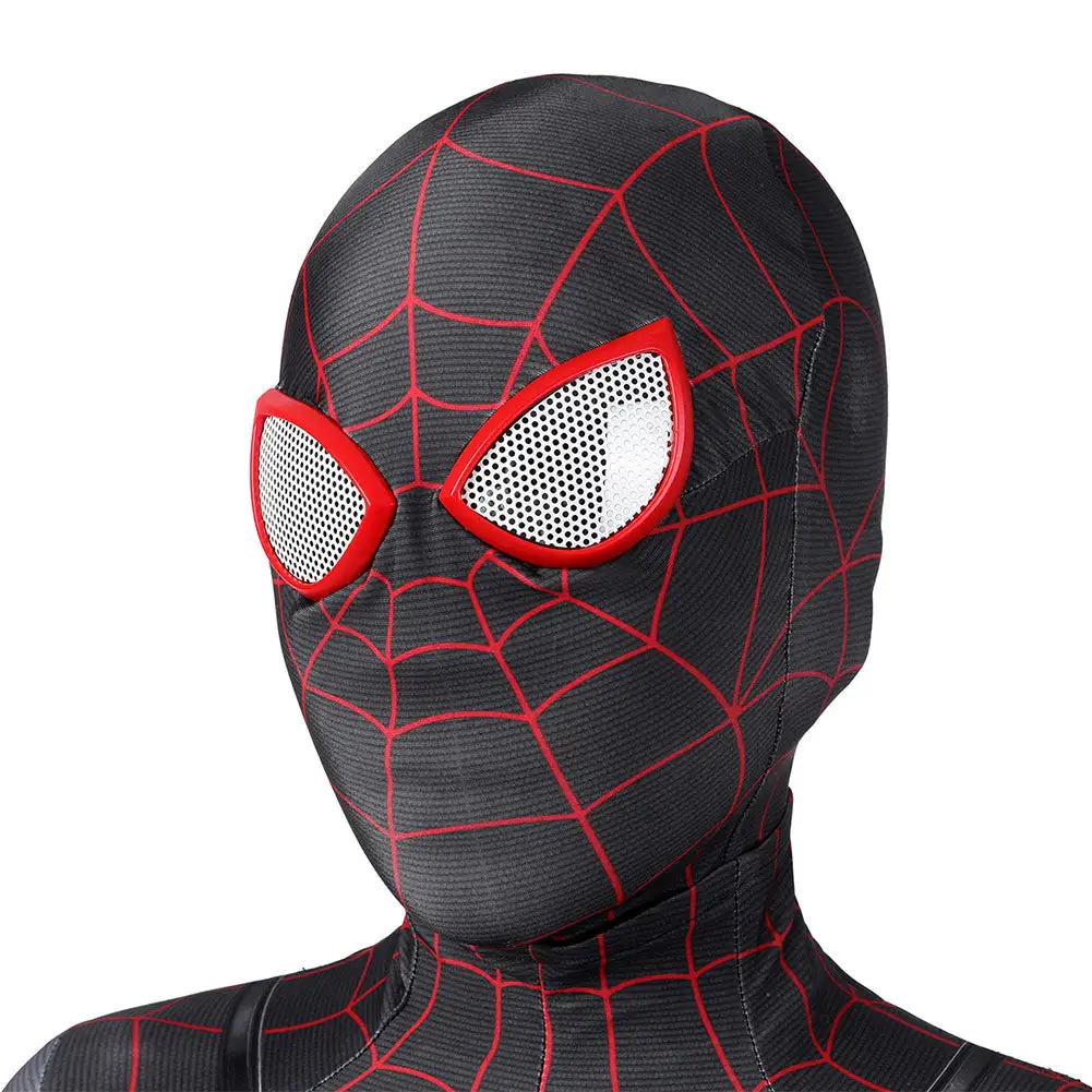 Kids Children Spiderman Miles Morales Cosplay Costume Outfits Halloween Carnival Suit 4 Kids Children Spiderman Miles Morales Cosplay Costume Outfits Halloween Carnival Suit - Image 4