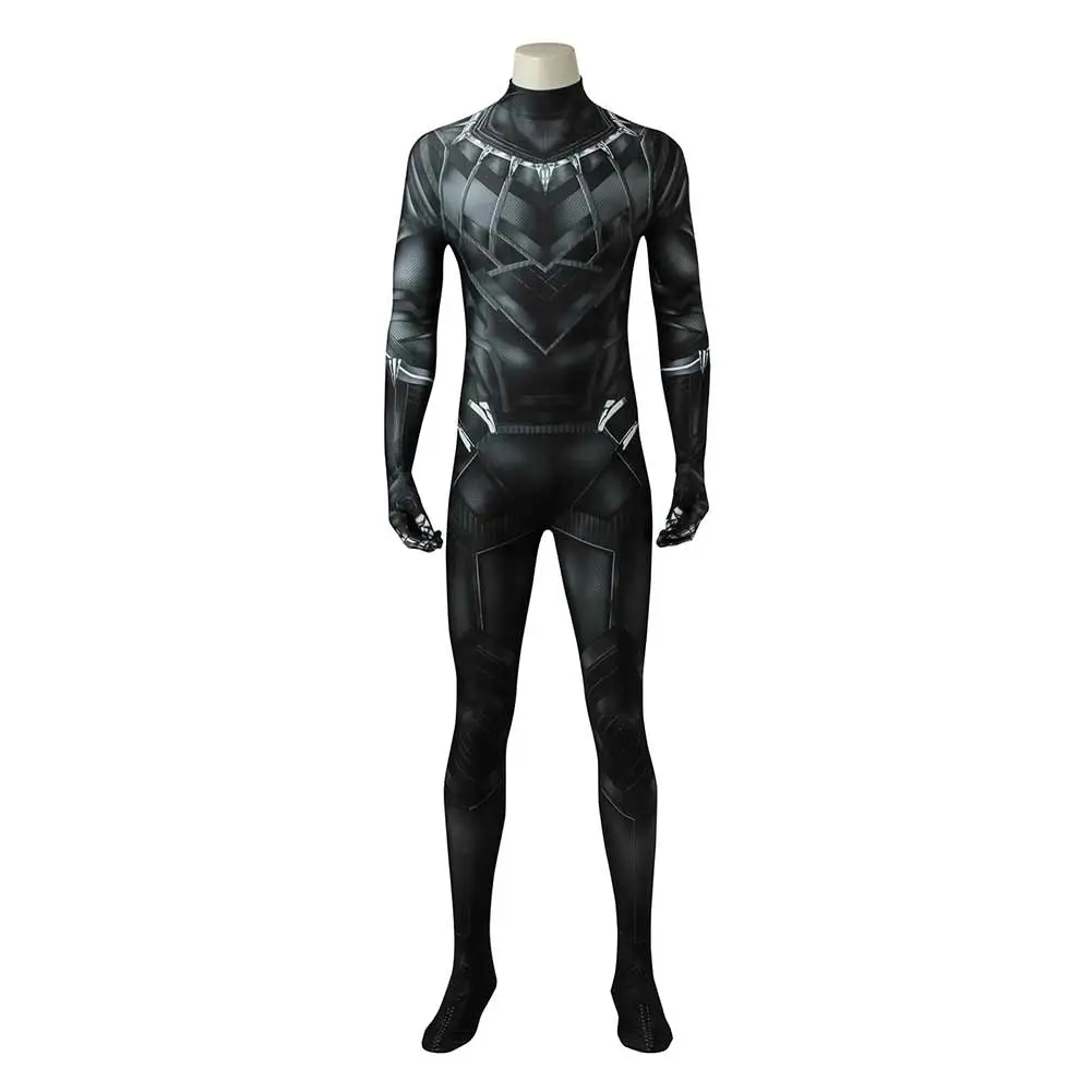 Captain America: Civil War Black Panther T‘Challa Cosplay Costume Jumpsuit Outfits Halloween Carnival Suit 1 Captain America: Civil War Black Panther T‘Challa Cosplay Costume Jumpsuit Outfits Halloween Carnival Suit