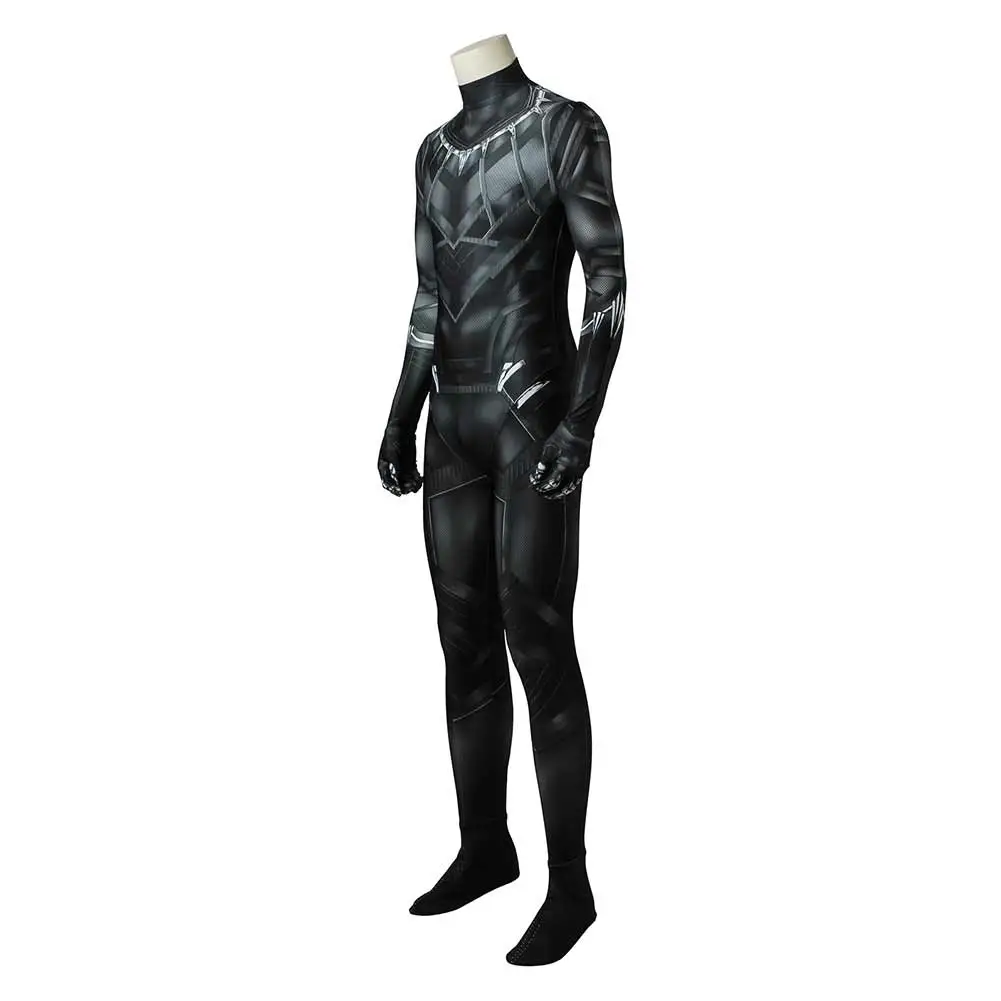 Captain America: Civil War Black Panther T‘Challa Cosplay Costume Jumpsuit Outfits Halloween Carnival Suit 2 Captain America: Civil War Black Panther T‘Challa Cosplay Costume Jumpsuit Outfits Halloween Carnival Suit - Image 2