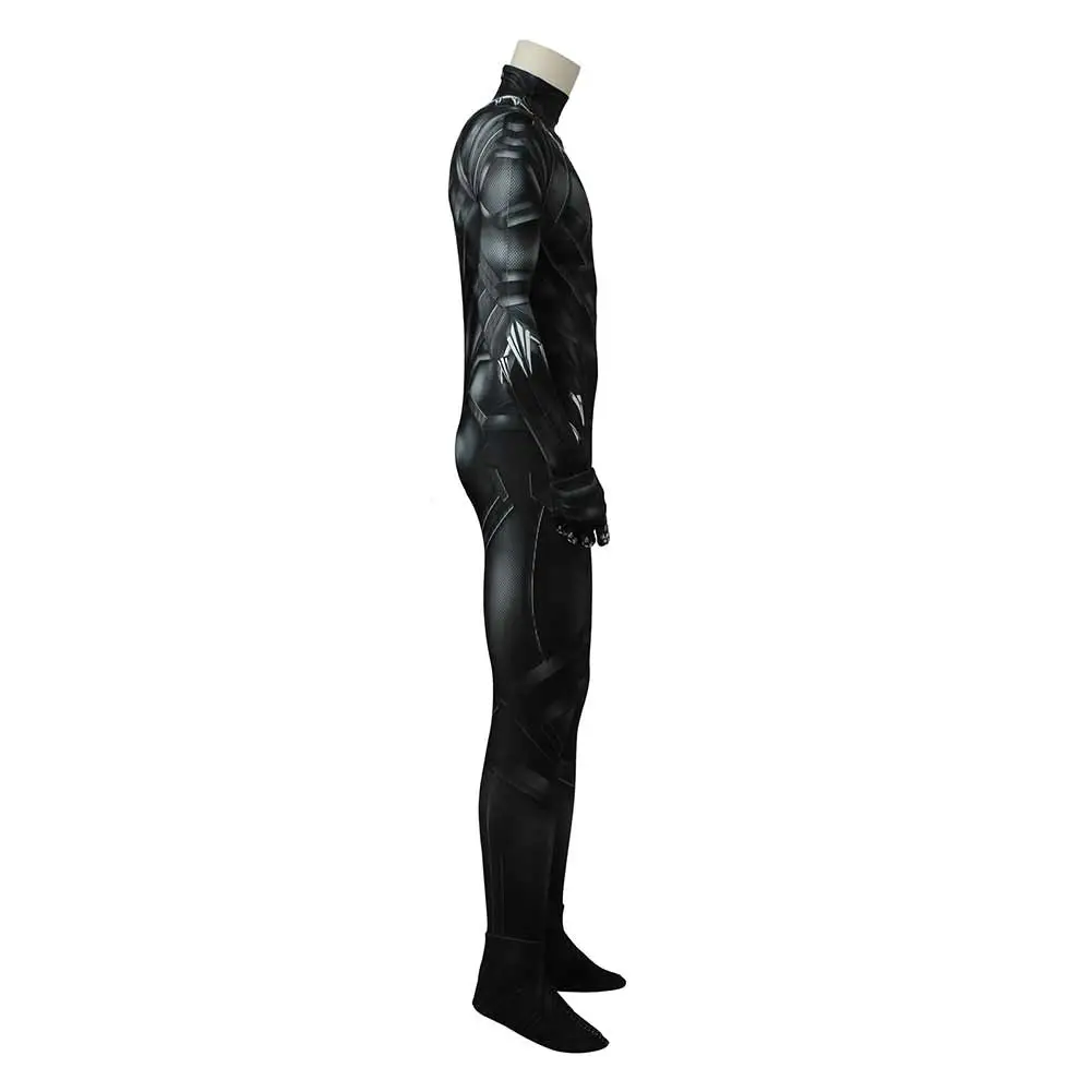 Captain America: Civil War Black Panther T‘Challa Cosplay Costume Jumpsuit Outfits Halloween Carnival Suit 4 Captain America: Civil War Black Panther T‘Challa Cosplay Costume Jumpsuit Outfits Halloween Carnival Suit - Image 4