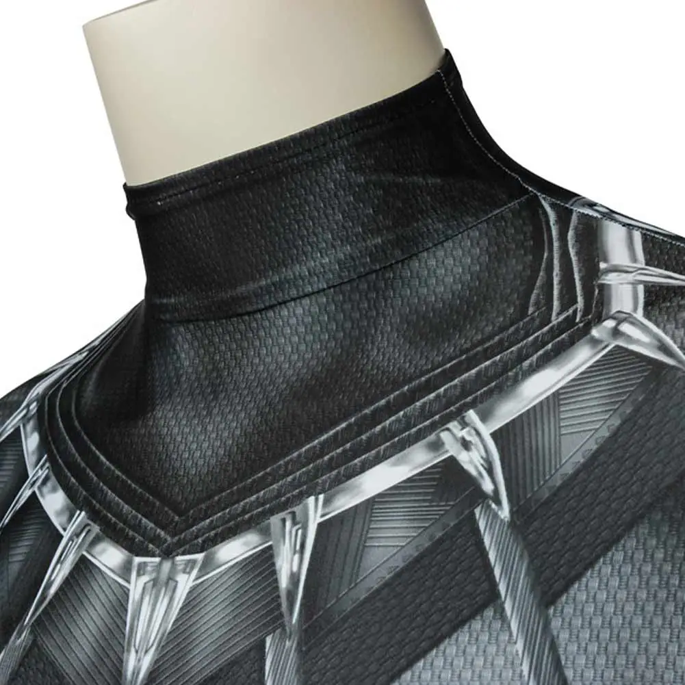 Captain America: Civil War Black Panther T‘Challa Cosplay Costume Jumpsuit Outfits Halloween Carnival Suit 5 Captain America: Civil War Black Panther T‘Challa Cosplay Costume Jumpsuit Outfits Halloween Carnival Suit - Image 5