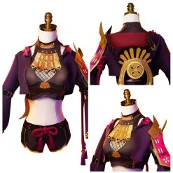 Genshin Impact Kuki Shinobu Cosplay Costume Outfits Halloween Carnival Suit -Cosplay Sales Store 255483 costumebuy2009