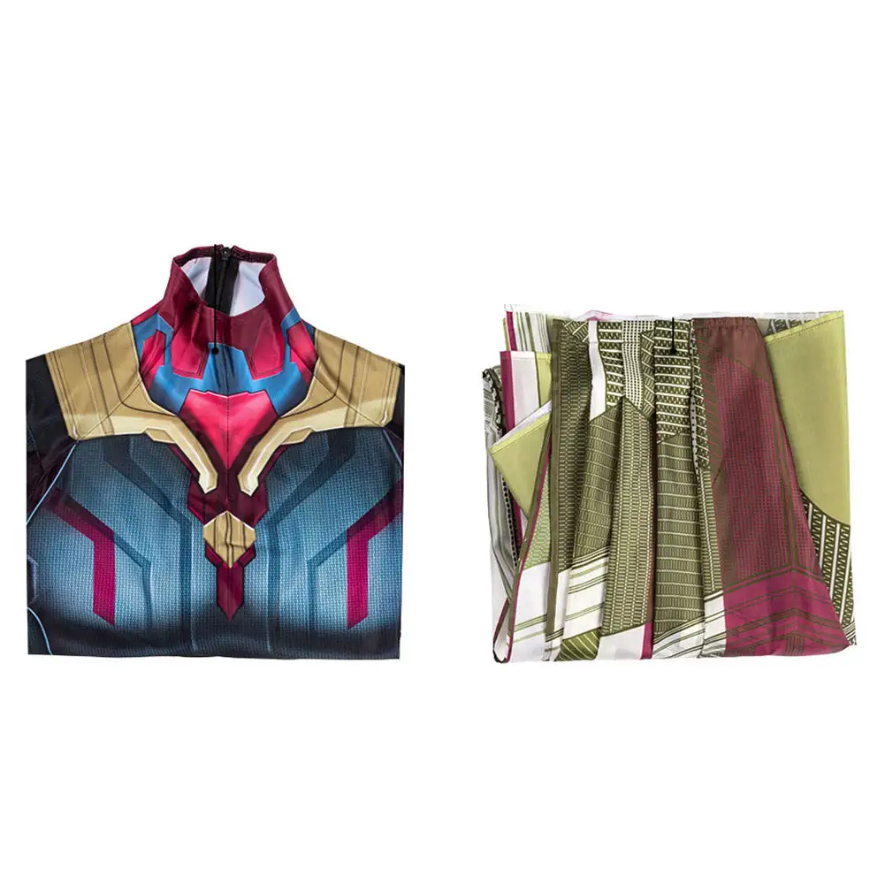 Avengers: Infinity War Vision Cosplay Costume Outfits Halloween Carnival Suit 2 Avengers: Infinity War Vision Cosplay Costume Outfits Halloween Carnival Suit - Image 2