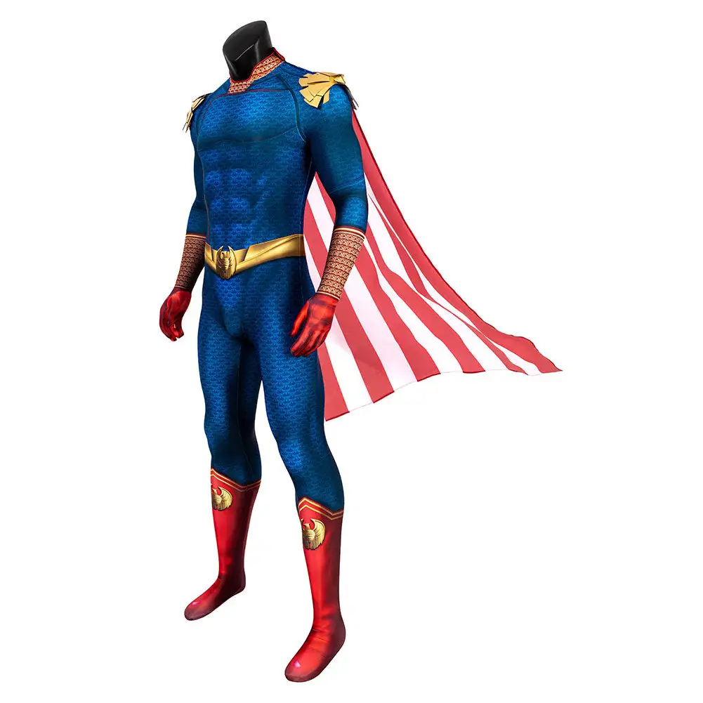 The Boys Homelander Cosplay Costume Jumpsuit Cloak Outfits Halloween Carnival Suit 2 The Boys Homelander Cosplay Costume Jumpsuit Cloak Outfits Halloween Carnival Suit - Image 2