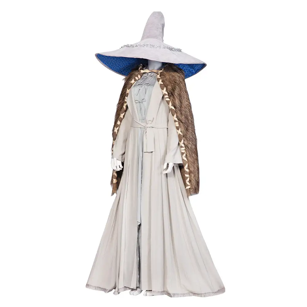 Elden Ring Ranni Cosplay Costume Dress Hat Outfits Halloween Carnival Suit 2 Elden Ring Ranni Cosplay Costume Dress Hat Outfits Halloween Carnival Suit - Image 2