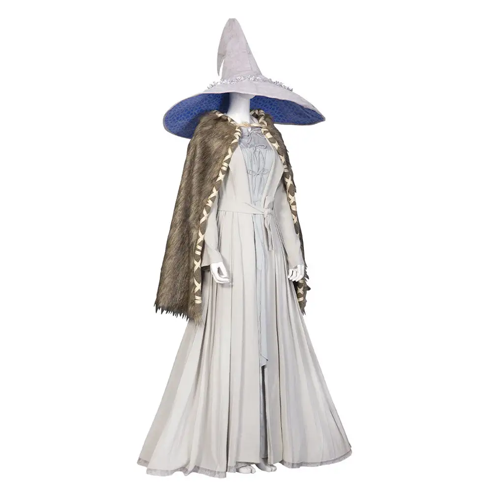 Elden Ring Ranni Cosplay Costume Dress Hat Outfits Halloween Carnival Suit 4 Elden Ring Ranni Cosplay Costume Dress Hat Outfits Halloween Carnival Suit - Image 4