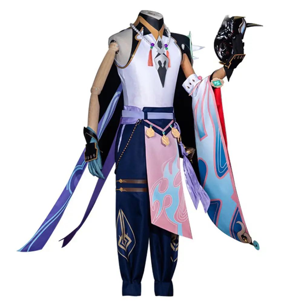 Genshin Impact Xiao Cosplay Costume Outfits Halloween Carnival Suit 2 Genshin Impact Xiao Cosplay Costume Outfits Halloween Carnival Suit - Image 2