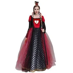 Queen Of Hearts Red Queen Alice In Wonderland Cosplay Costume Outfits Halloween Carnival Suit 8 Queen Of Hearts Red Queen Alice In Wonderland Cosplay Costume Outfits Halloween Carnival Suit -Cosplay Sales Store 259301 4
