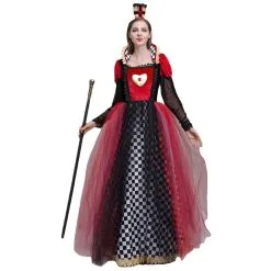 Queen Of Hearts Red Queen Alice In Wonderland Cosplay Costume Outfits Halloween Carnival Suit 9 Queen Of Hearts Red Queen Alice In Wonderland Cosplay Costume Outfits Halloween Carnival Suit -Cosplay Sales Store 259301 5