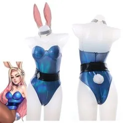 League Of Legends LOL KDA Groups Fox Ahri The Nine-Tailed Fox Bunny Girl Jumpsuit Outfits Halloween Carnival Suit Cosplay Costume