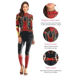 Iron Spider-Man Women Jumpsuit Outfits Halloween Carnival Suit Cosplay Costume -Cosplay Sales Store 2709aab91c1fd739557f8ab0eace3c82