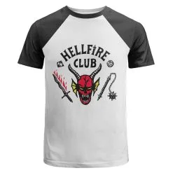 Stranger Things 4 Eddie Munson The Hellfire Club Cosplay Costume Short Sleeve T-shirt