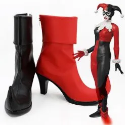 DC Comics Suicide Squad Harley Quinn Boots Cosplay Shoes
