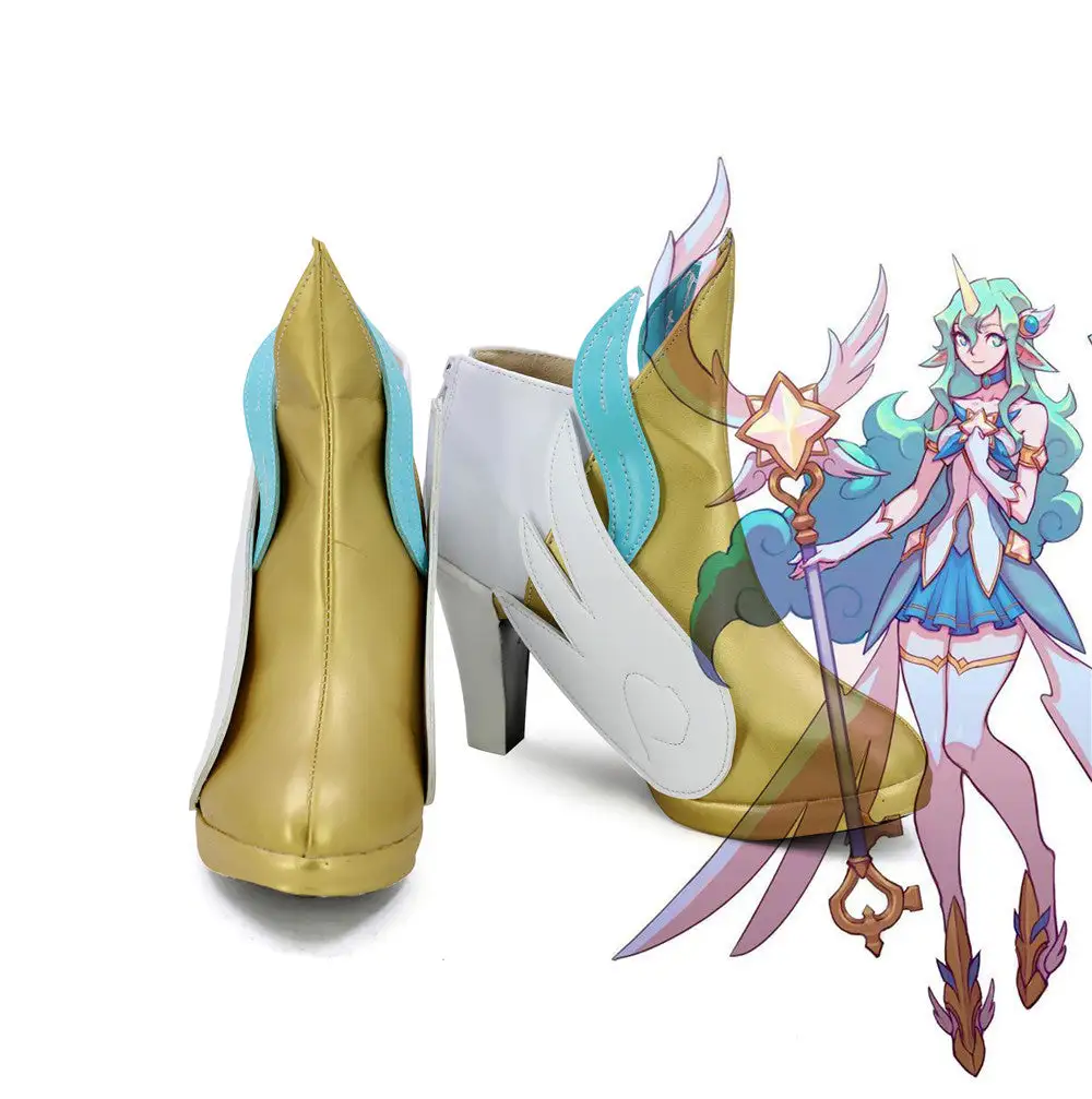 League Of Legends Soraka Star Guardian Cosplay Shoes Boots 1 League Of Legends Soraka Star Guardian Cosplay Shoes Boots
