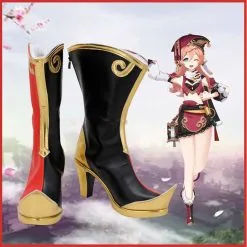 Genshin Impact Yan Fei Cosplay Shoes Boots Custom Made -Cosplay Sales Store 40A5339 4
