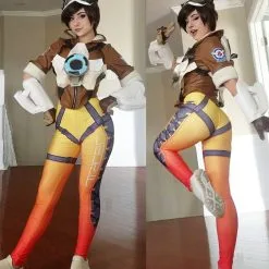 Overwatch OW Tracer Lena Oxton Outfit Battle Suit Cosplay Costume -Cosplay Sales Store 46144483 346936675870416 4024232240062353797 n