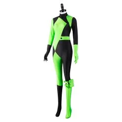Kim Possible Shego Adult Jumpsuit Halloween Carnival Suit Outfits Cosplay Costume -Cosplay Sales Store 4671156023732ee21b91b70a3ef72e74