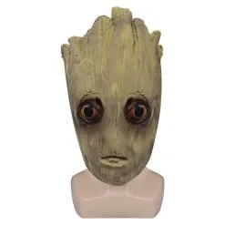 Guardians Of The Galaxy3：Ente Groot Mask Cosplay Latex Masks Helmet Costume Props