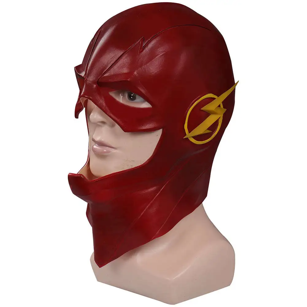 The Flash Barry Allen Mask Cosplay Latex Masks Helmet Masquerade Halloween Party Costume Props 2 The Flash Barry Allen Mask Cosplay Latex Masks Helmet Masquerade Halloween Party Costume Props - Image 2