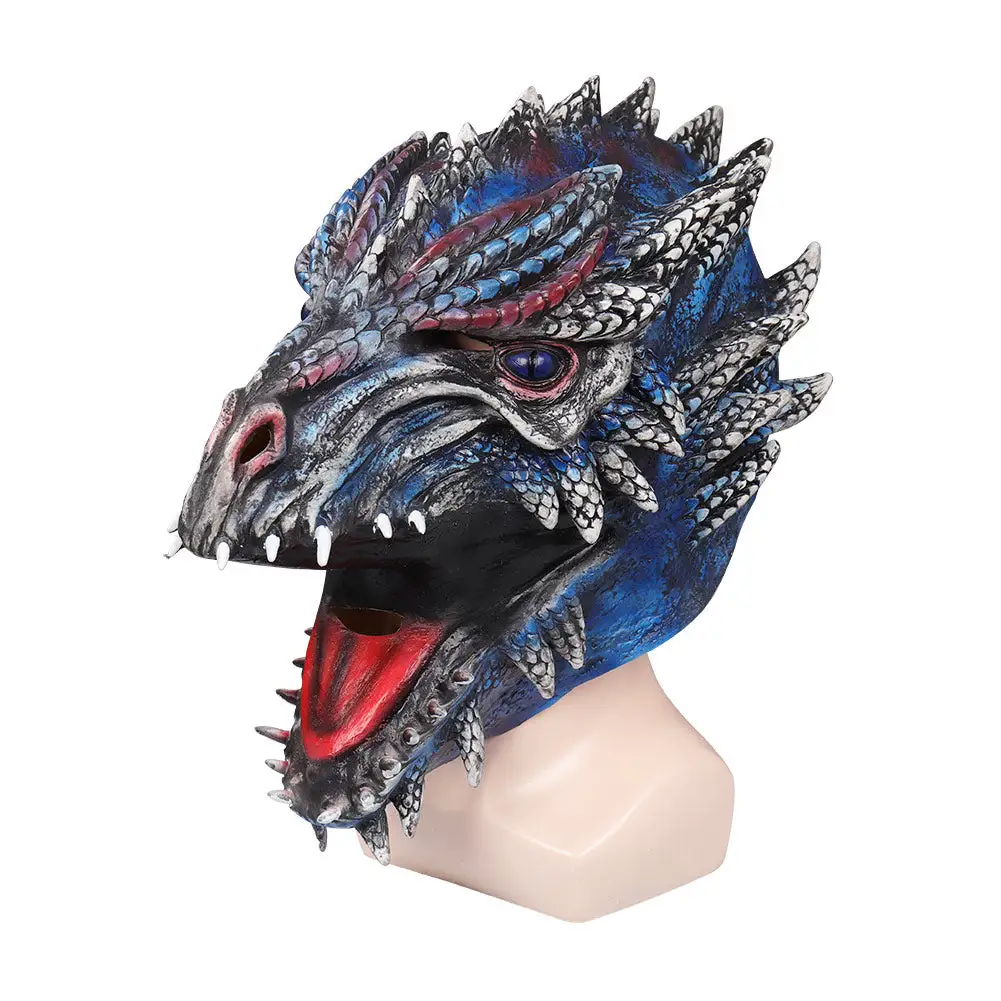 House Of The Dragon Dragon Mask Cosplay Latex Masks Helmet Costume Props 2 House Of The Dragon Dragon Mask Cosplay Latex Masks Helmet Costume Props - Image 2