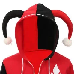 Harley Quinn Hoodie Zip Up Jacket Sweatshirt Halloween Carnival Suit For Juniors Teens Cosplay Costume -Cosplay Sales Store 638a489a6273c056a18a851894fd2494