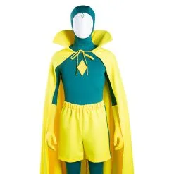 WandaVision Vision Jumpsuit Cloak Outfits Halloween Carnival Suit Cosplay Costume -Cosplay Sales Store 6582fccc2cb1aa57606268f5fef0db68