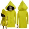 Little Nightmares II Six Yellow Coat Halloween Carnival Suit Kids Child Cosplay Costume