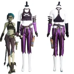 League Of Legends LoL Jinx Uniform Outfits Halloween Carnival Suit Cosplay Costume
