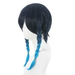 Game Genshin Impact Venti Heat Resistant Synthetic Hair Carnival Halloween Party Props Cosplay Wig -Cosplay Sales Store 74084694cab9ab76221644ec91ad144f