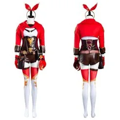 Genshin Impact Amber Jumpsuit Outfits Halloween Carnival Suit Cosplay Costume -Cosplay Sales Store 75a23ca47306c913c5b753ebf3681e85