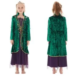 Hocus Pocus Winifred Sanderson Halloween Costumes For Girls Kids Children Cosplay Costume