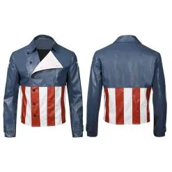 Avengers Game-Captain America Jacket Coat Cosplay Costume -Cosplay Sales Store 7e96fbc26ff989a2aa6876eb974e4a61
