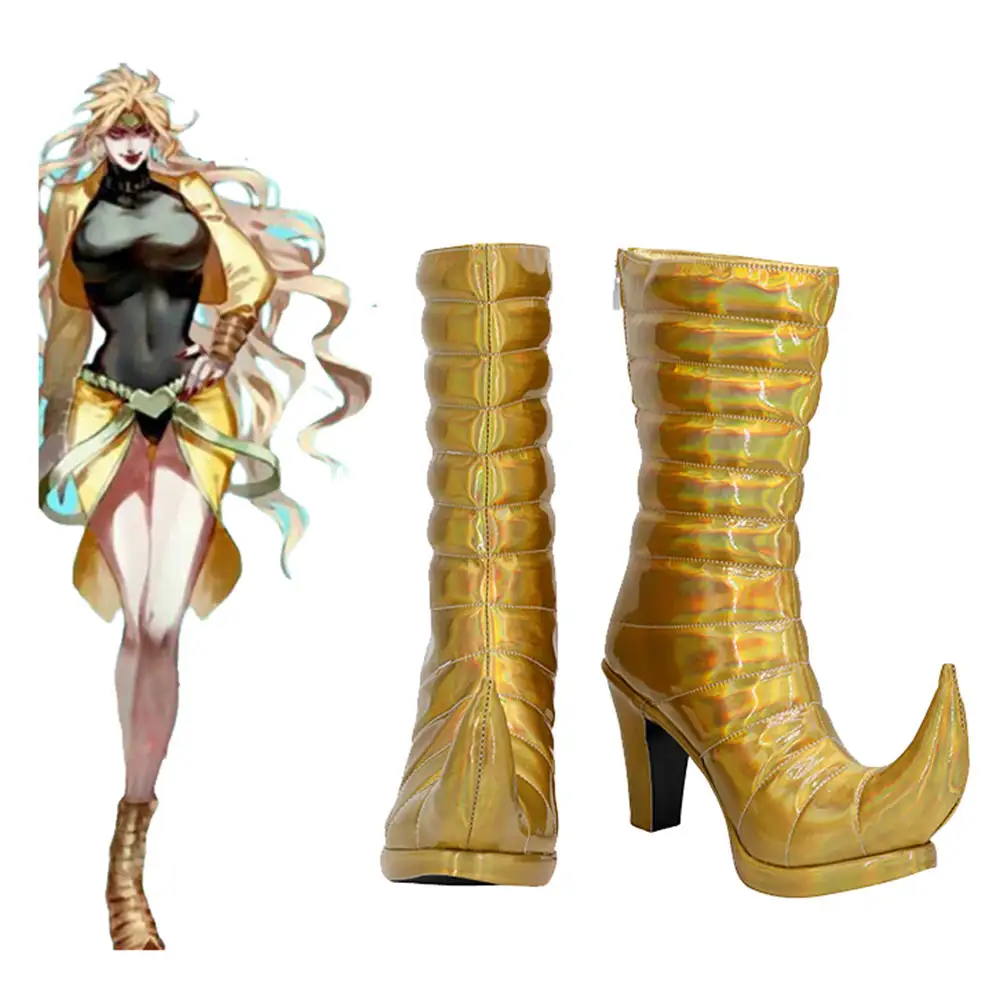 JoJo‘s Bizarre Adventure Dio Brando Boots Halloween Costumes Accessory Cosplay Shoes 1 JoJo‘s Bizarre Adventure Dio Brando Boots Halloween Costumes Accessory Cosplay Shoes
